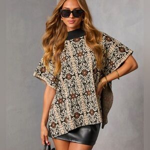 Floral Patterned Women's Top